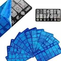 1 Placa De Metal Para Diseño De Stamping 6x12 Modelos Vario - tienda online