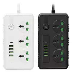 Alargue Inteligente Tipo C 20w Tomas 220v Usb 3.0 Zapatilla - comprar online