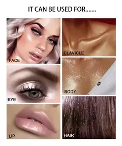 Glitter Polvo De Hadas Roll On Highlight Para Cuerpo Rostro - comprar online