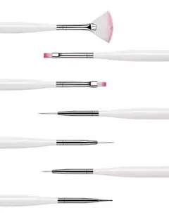 Set De 7 Pinceles Para Decoración Uñas Manicuria Nail Art en internet