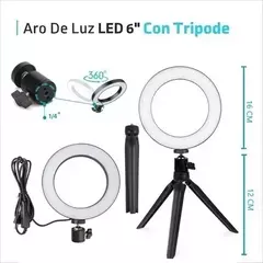 Aro De Luz Led 16cm Profesional 3 Luces + Tripode Envios Gra en internet