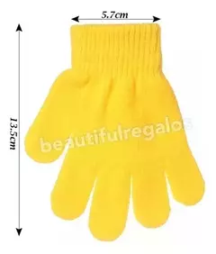 Guante De Lana Chicos Niños Infantil Invierno Varios Colores - mqregalosmayorista