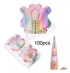 100 Moldes Mariposa Tornasol Uñas Esculpidas Autoadhesivos en internet