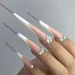 100 Moldes Para Uñas Esculpidas Gel Acrilico Autoadhesivos en internet