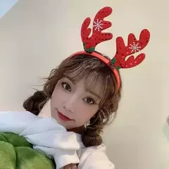 X3 Vincha Navideña Navidad Renos Y Peluche - comprar online