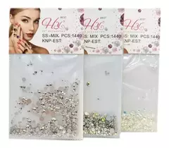 Piedras Stras Cristal X3 Deco Uñas Esculpidas 6medida - comprar online