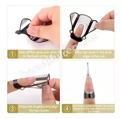 100 Moldes Transparente Pvc Uñas Esculpidas Gel Acrílicas - comprar online