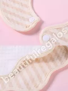 Babero De Algodon Tela Para Bebes Nena Nene Comer Colores en internet