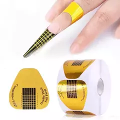 100 Moldes Para Uñas Esculpidas Gel Acrilico Autoadhesivos - comprar online
