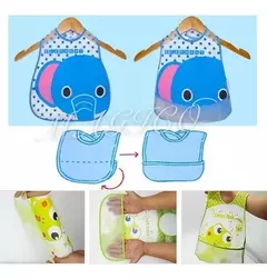 Babero Impermeable Vinilico Con Bolsillo Para Bebes en internet