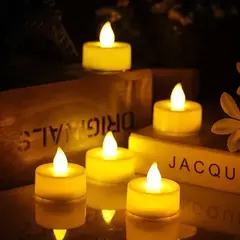 24 Velas Velitas Led Con Pila Calidas Decoracion Souvenir en internet