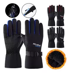 Guantes De Moto Impermeable Corderito Antideslizantes Lluvia