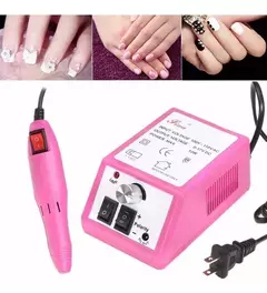 Torno Para Uñas Pedicuria Manicuria Profesional + Fresas - mqregalosmayorista