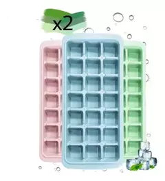 Cubeteras Pack X2 Plastico Apilable 21 Cubitos Hieleras - comprar online