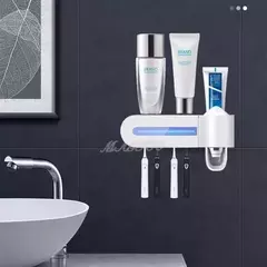Porta Cepillos Dental Con Esterilizador Uv Recargable - mqregalosmayorista