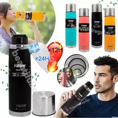 Termo Tipo Bala Rubber Acero Inoxidable Keep 500ml