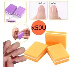 X50u Lima Sponge Mini Buffer 100/180 Pulidora Uñas Press On
