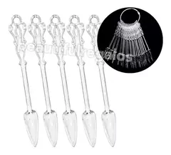 24 Muestrarios Uñas Stiletto Esmaltes Individuales Vintage - comprar online