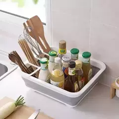 Escurridor Seca Plato Organizador Multiuso Flexible Silicona - mqregalosmayorista