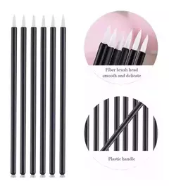 Micro Pincel Descartable X50 Aplicador Delineador Maquillaje - mqregalosmayorista