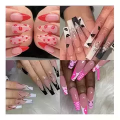 X60 Moldes Stickers Silicona Para Uñas Francesas Manicura - comprar online