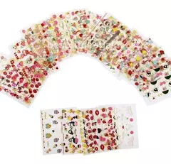 Plancha Sticker 3d Nail Decoración De Uñas Autoadhesiva X2 - comprar online