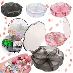 Organizador De Dijes Pastillas Strass Bijou Manicuria Flor