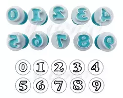 Cortador De Numeros En Fondant Decoracion Reposteria
