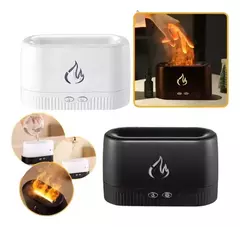 Humidificador Aromático Difusor Con Luz Simulación De Llama - mqregalosmayorista