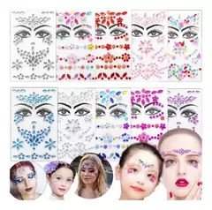 X12 Strass Autoadhesivas Gemas Rostro Cara Cuerpo Decoración en internet