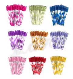 Cepillos X50 Para Extensiones De Pestañas Colores