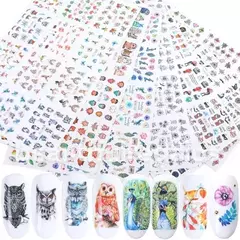 Plancha Sticker Tatto Al Agua(nail Art) 1 Plancha Grande - mqregalosmayorista