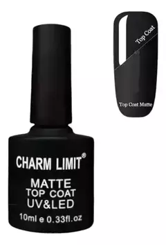 Top Coat Charm Limit Matte Uv-led Nails Esmalte Semipermanen