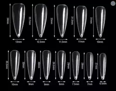 X600 Tips Stiletto Sistema Gel Press On Ultra Fino Flexible - comprar online