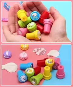 Pack X60 Sellitos Infantiles Diseños Surtidos Souvenirs - comprar online