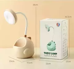 Velador Lámpara Luz Led Recargable Porta Lápiz Dinosaurio - comprar online