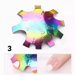 Molde Metal Tornasolado Sonrisa Easy French Francesitas Uñas - mqregalosmayorista
