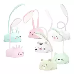 Lampara Led De Escritorio Recargable Animales Colores