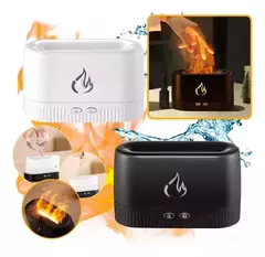 Humidificador Aromático Difusor Con Luz Simulación De Llama