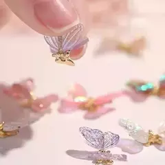X3 Strass Mariposa 3d Deco Uñas Esculpidas Grande Colores en internet
