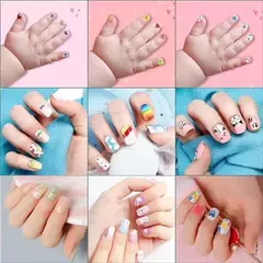Uñas Postizas Para Niñas Infantil Con Pegamento Estampadas en internet