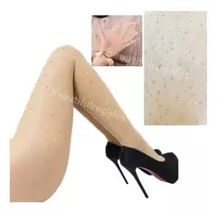 Panty Medias De Red Con Brillo Mediabacha Super Sexy!