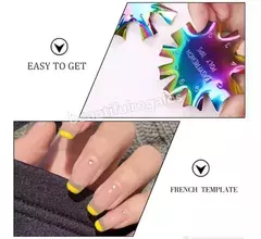 Imagen de Molde Metal Tornasolado Sonrisa Easy French Francesitas Uñas