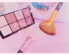 Brocha Abanico Para Maquillaje Profesional Iluminador - mqregalosmayorista