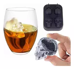 Cubetera Forma De Calavera 3d X4 Molde De Silicona P/ Hielo en internet