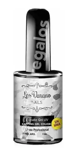 Esmalte Kapping Gel Uv Base Niveladora Negro Las Varano 11ml