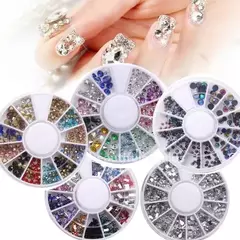 Kit 6 Carrusel De Strass Colores Formas Deco Uñas Nail Art en internet