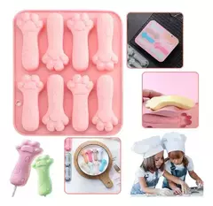 Molde Silicona Huellas De Perritos Helados Reposteria Cocina