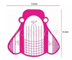 100 Moldes Rosa Rollos Uñas Esculpidas Acrílicas Gelificadas - comprar online