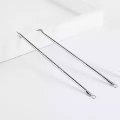 Extractor Acne X2 Espinilla Limpia Sacacomedon Recta Y Curva - comprar online